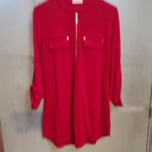 Elegant Red Women's Top